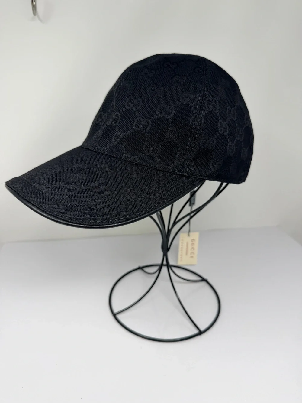 Gucci Black GG Jacquard Baseball Cap